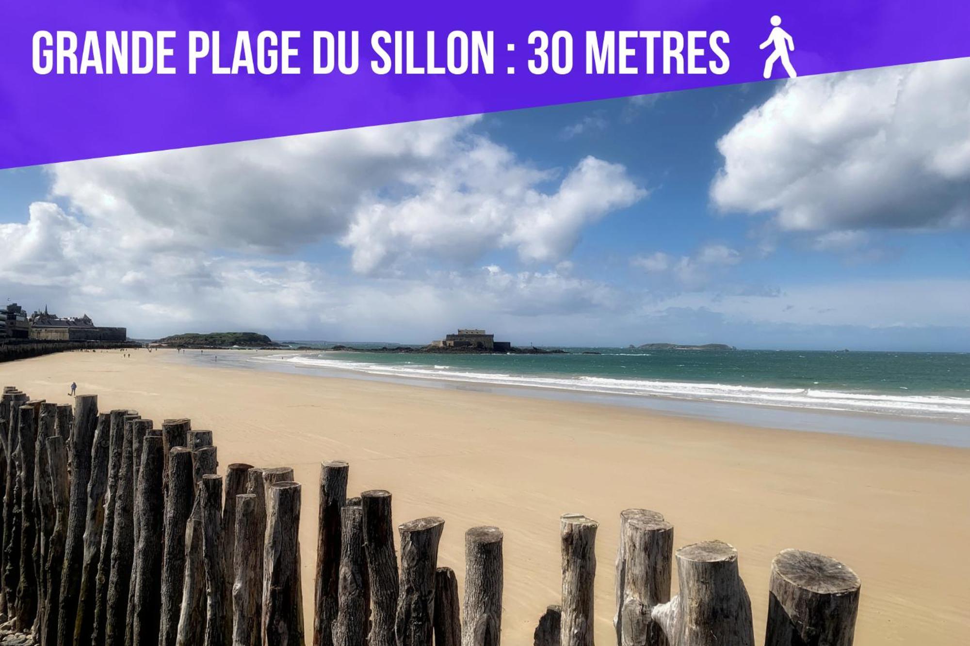 Escalier 16 - 30 M Plage Du Sillon - Proche Intra Сен-Мало Экстерьер фото